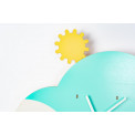 Wall clock Luminous Cloudy, wood, 29x37x4.9cm