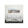 Wall Glass Art Path to the beach, 60x180cm