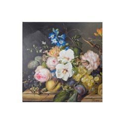 Bilde Flowers, pink/blue, 80x3x80cm
