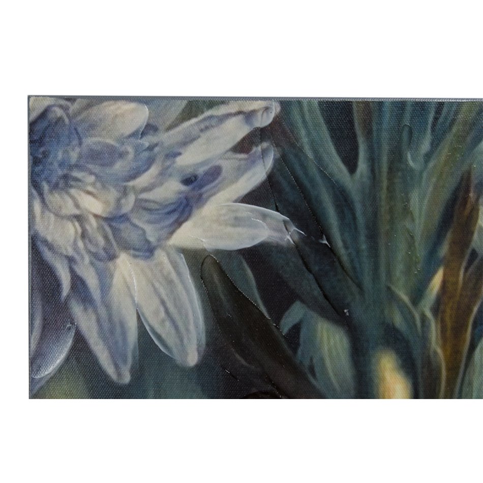 Bilde Flowers, white/orange, 80x3x80cm