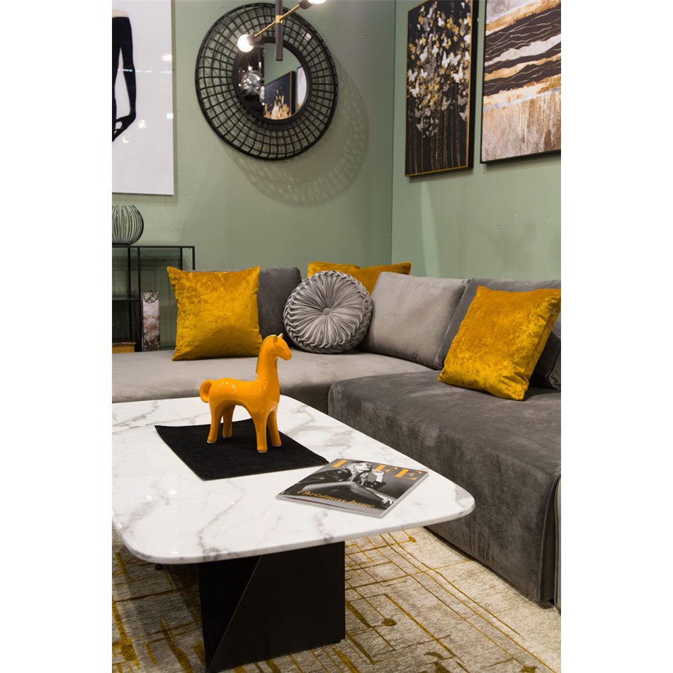 Velvet Decorative pillowcase Celebrity 29, gold, 45x45cm