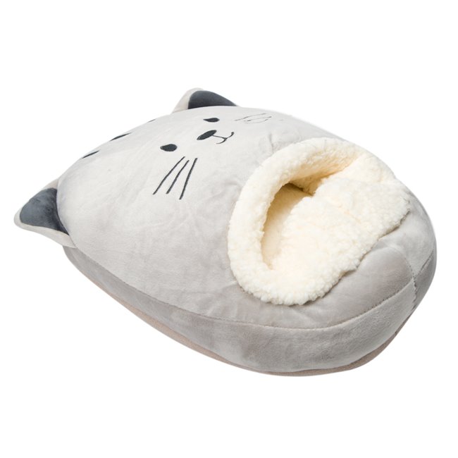 Foot warmer Kitty, gray, 34x26cm