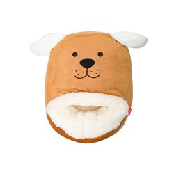 Foot warmer Woof!, brown, 36x27cm