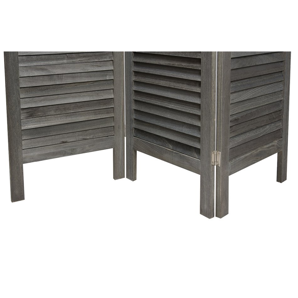 Wooden screen, grey, 170x40cm