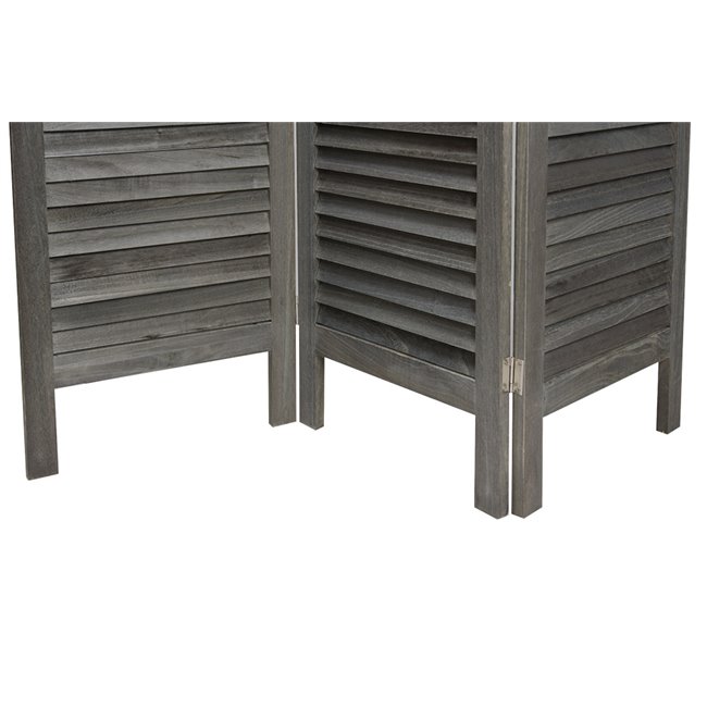 Wooden screen, grey, 170x40cm