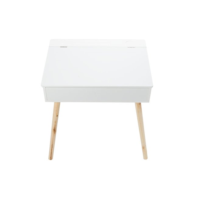 Bērnu galdiņš, balts, 62.5x57.5x39cm