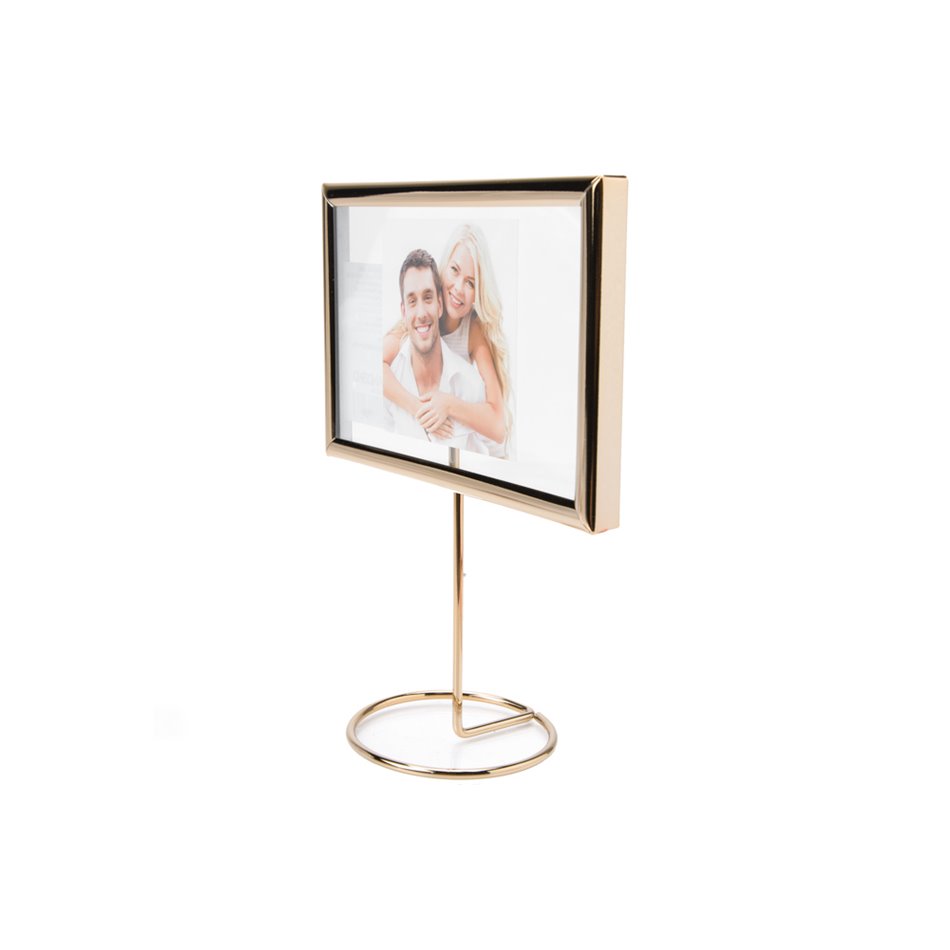 Photo frame Kairala, steel, golden, 9x9cm