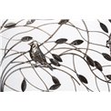 Metal wall deco TREE, golden/silver/black, 109x2x72cm