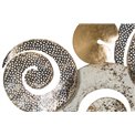 Sienas dekors Circles, zelta/brūns, 67x5x36cm