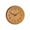 Wall clock Wood, natural/brown, D30x3cm