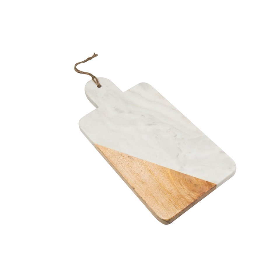 Serving board, white marble, 30x15cm