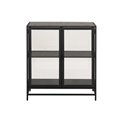 Display cabinet Seaford, black,  77x35x86.4cm