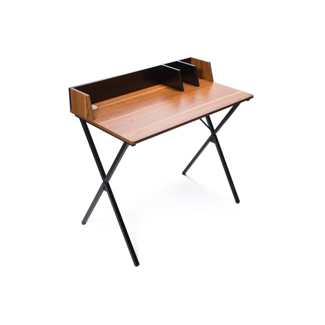 Office table, walnut weener, 90x84x50cm