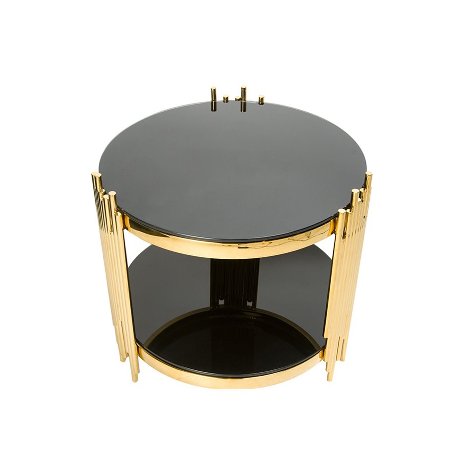 Sānu galds Emona, zelta krāsā, D60 H58cm