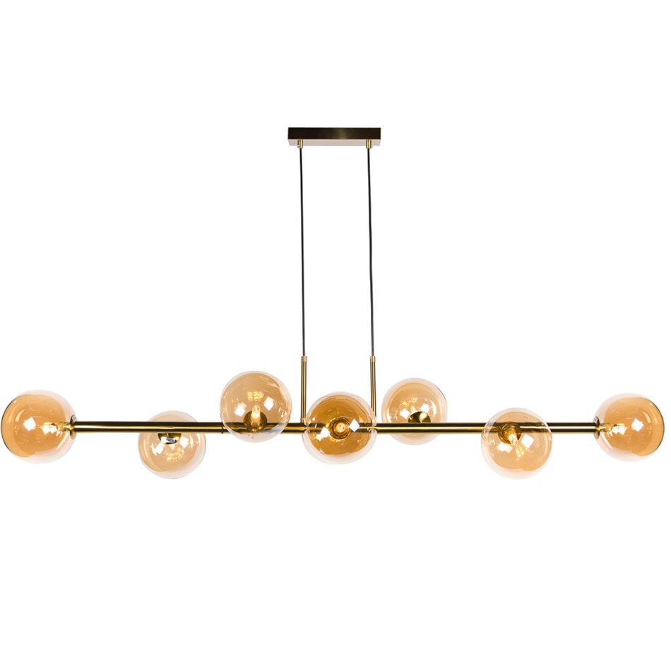 Ceiling lamp Rade amber, L140x35xH50cm, G9x8  LED 5W