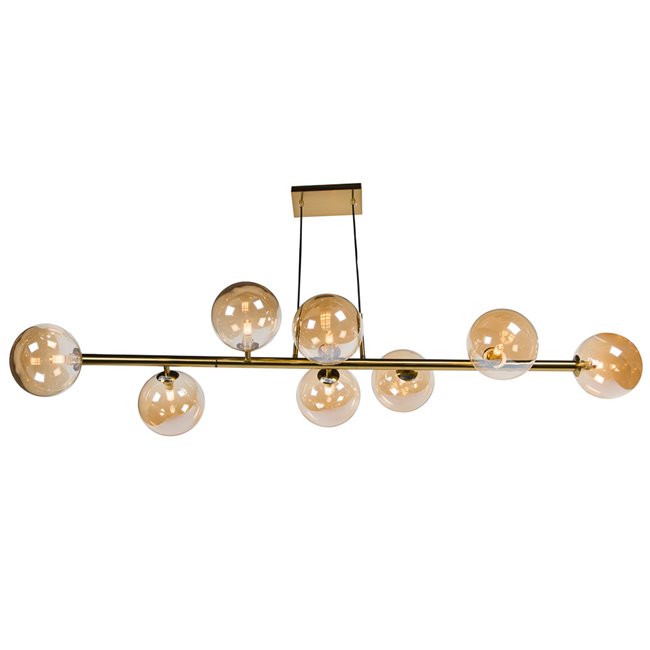 Ceiling lamp Rade amber, L140x35xH50cm, G9x8  LED 5W