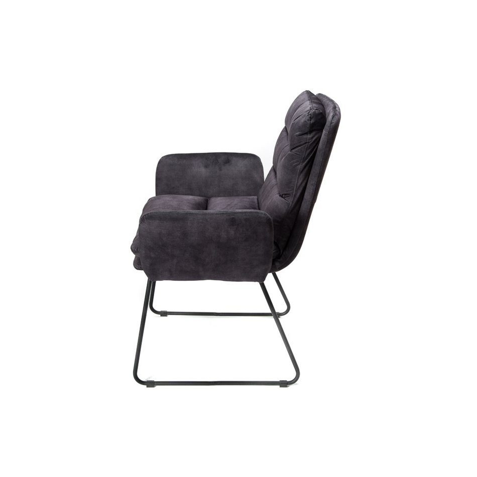 Atpūtas krēsls Tando, antracīta, H89x60x64.5cm, sed. H52cm