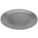 Dinner plate Cadence, grey, D26cm