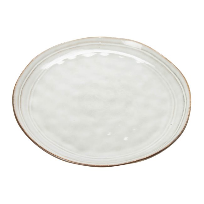 Dessert plate Flower, grey, D22cm