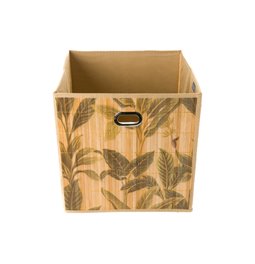 Bamboo box Print, natural, 31x31cm