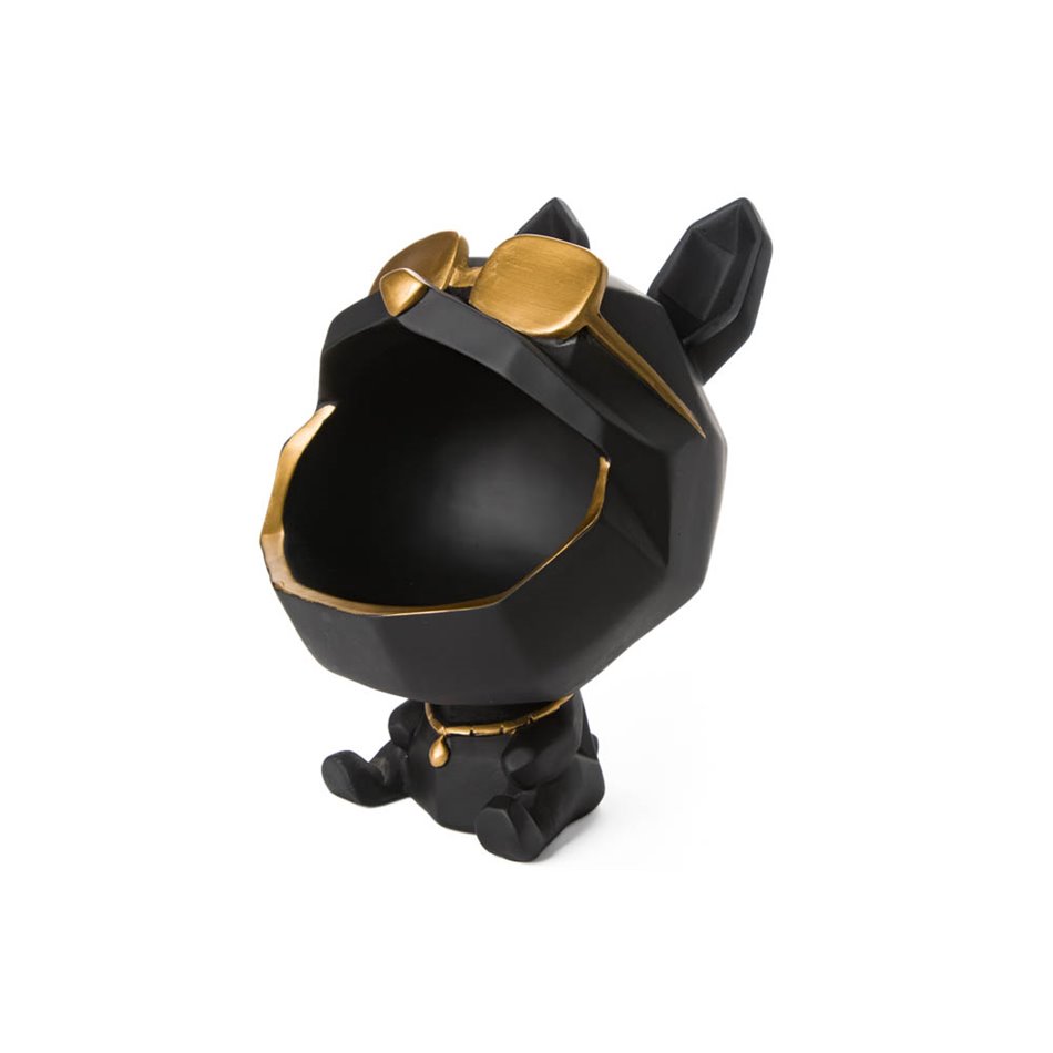 Decorative trinket tray Dog in sunglasses,17x23.5x33.3cm