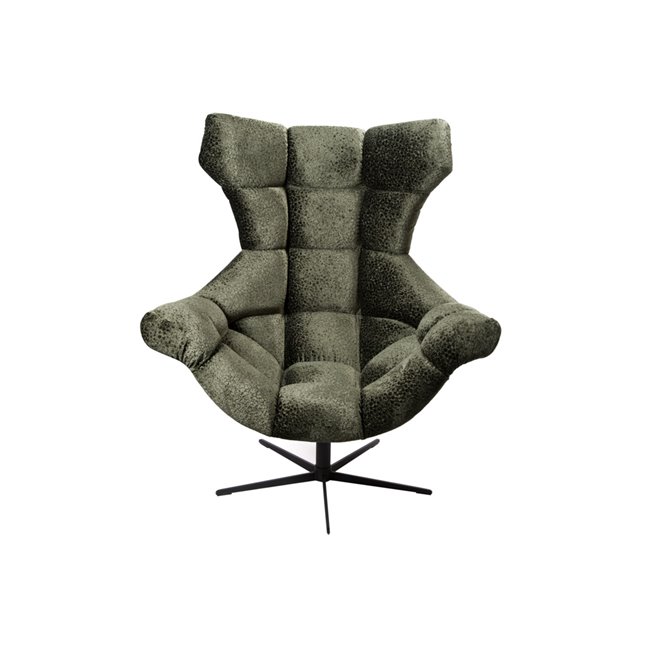 Atpūtas krēsls Wesensi-1, tumši olīvu, H119x103x84cm