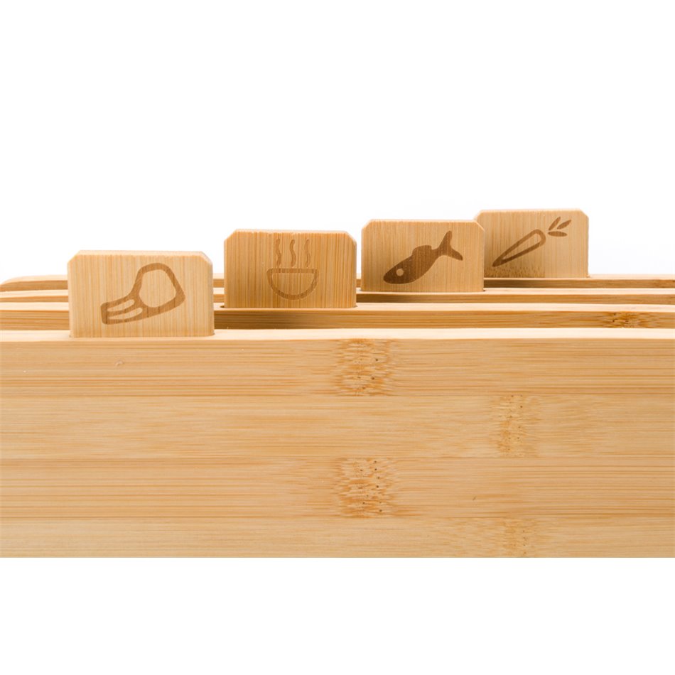 Bamboo cutting board set