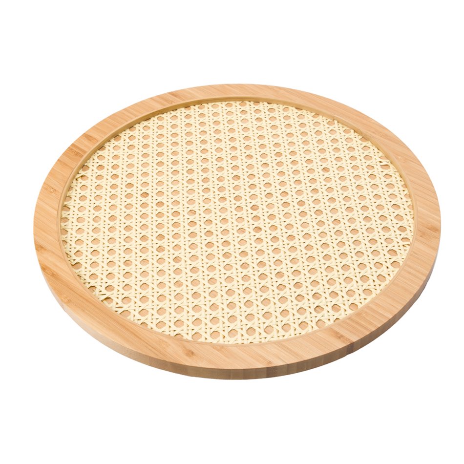 Tray Lazy Susan, bamboo, D35x2.7cm