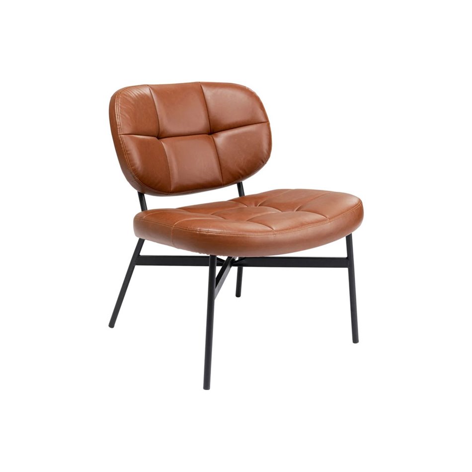 Armchair Enzo, brown, 75x62x70cm, seat h-43cm