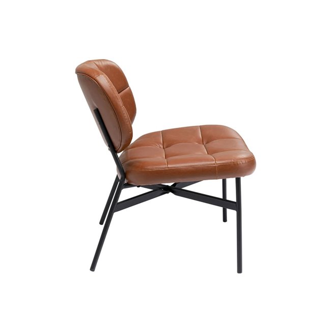 Atpūtas krēsls Enzo, brūns, 75x62x70cm, sēdvirsmas h-43cm