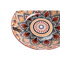 Dziļais šķīvis Mandala, oranžs, H7.1cm, D20cm
