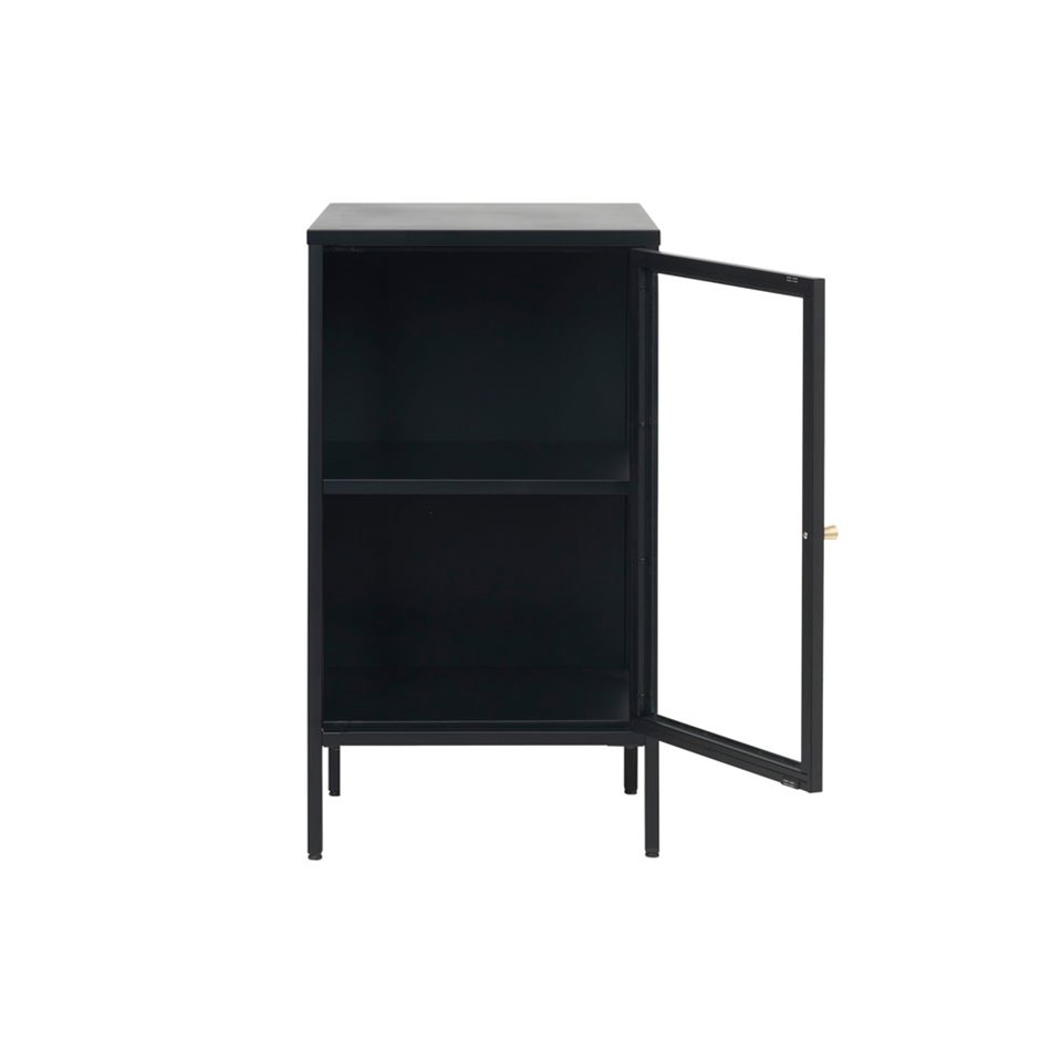 Шкаф металлический Carmel, 1 дверца, черный, H85x46x41см