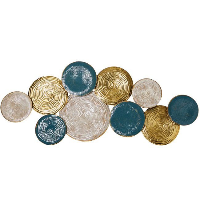 Wall decor Ethnic, golden/grey, 114x5x48cm