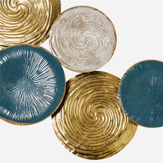 Wall decor Ethnic, golden/grey, 114x5x48cm