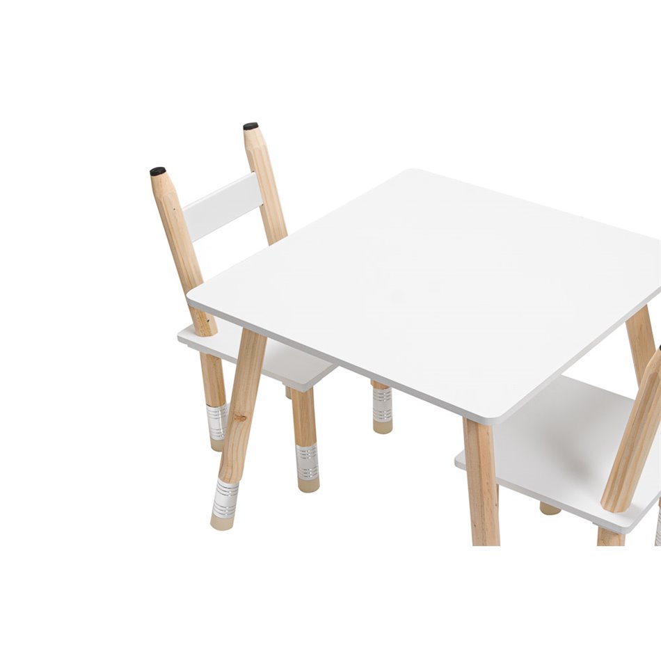 Table and 2 chairs, 55x42x34cm