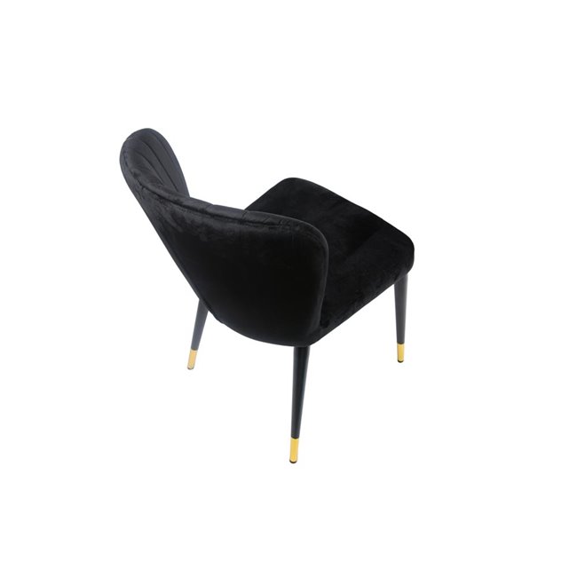 Krēsls Salem, melns, 50x59x H83cm, sēdvirsmas h46cm