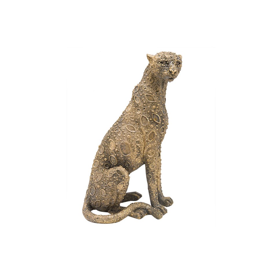 Decorative figure Leopard 15, 23.5x15x37cm