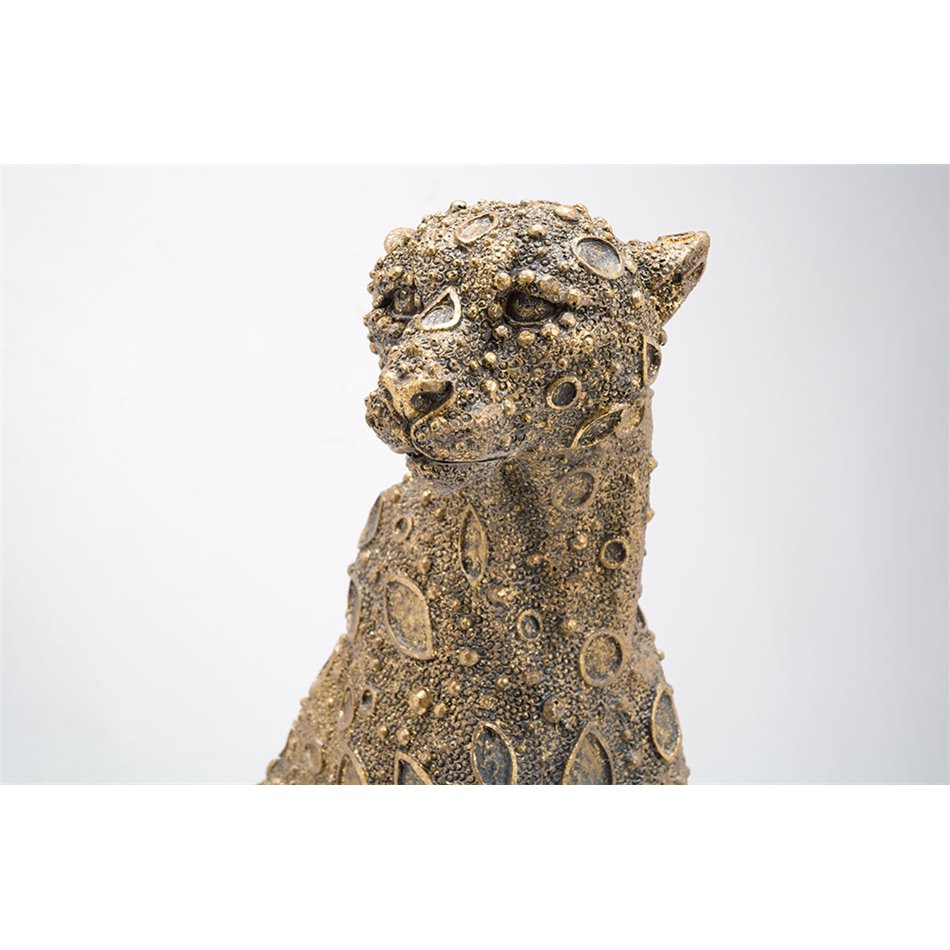 Decorative figure Leopard 15, 23.5x15x37cm