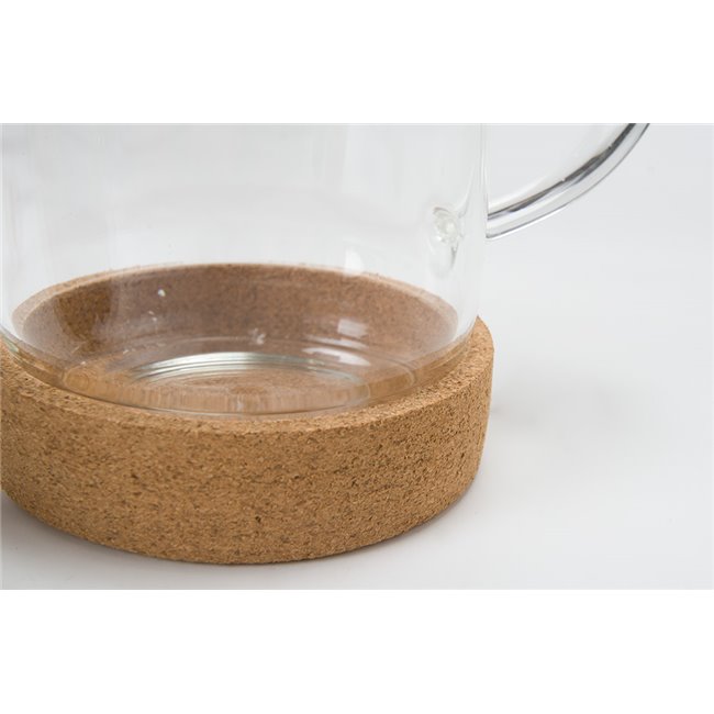 Кофейник с бамбуковой крышкой, 600ml