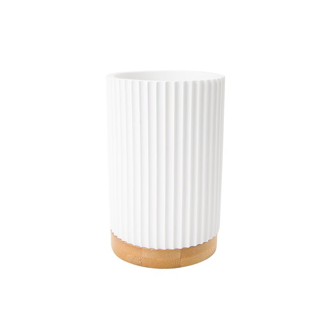 Toothbrush holder Modern, white, 11x9cm