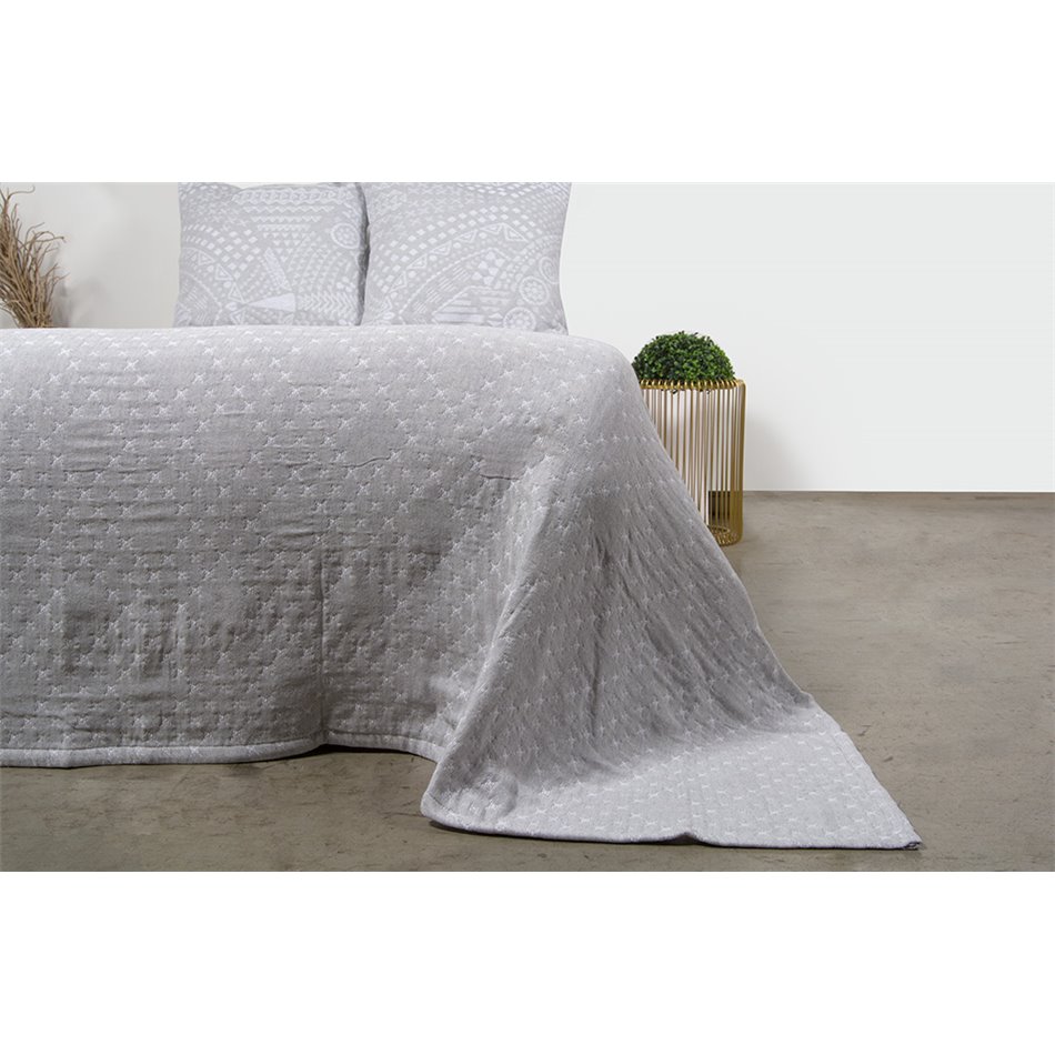 Bed cover More, grey, 160x220cm