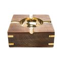 Ashtray Manguier, wood/metal, 4x10x10