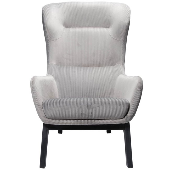 Кресло Roma, серый бархат, 67,5x96x89см