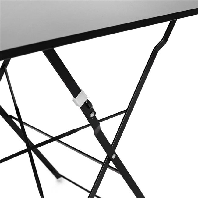 Dining table Palerme, foldable, black, 71x70x70cm