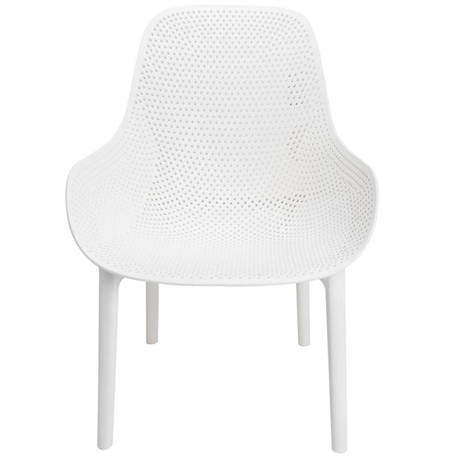 Armchair MALIBU, white, 82x77.5x59cm, seat height-38cm