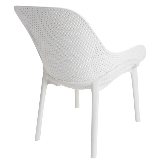 Armchair MALIBU, white, 82x77.5x59cm, seat height-38cm