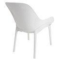 Armchair MALIBU, white, 82x77.5x59cm, seat height-38cm