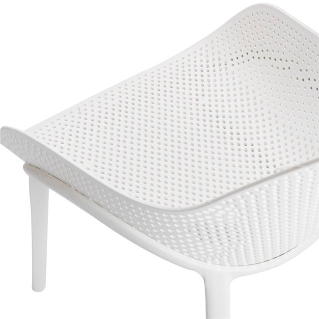 Armchair MALIBU, white, 82x77.5x59cm, seat height-38cm
