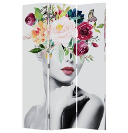 Room divider Beauty with floral decorations, 120x180cm 