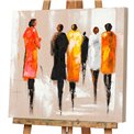 Acrilic painting Fashion walk, 70x70cm